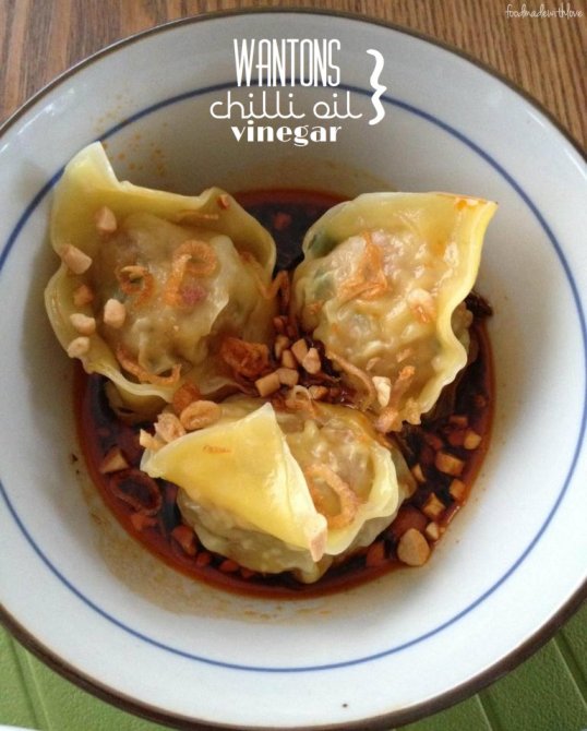 Wantons in Chilli Oil & Vinegar