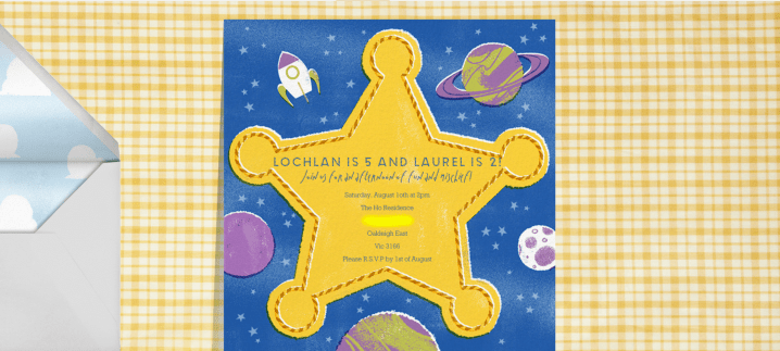 Lester&amp;Laurel Birthday Invitation